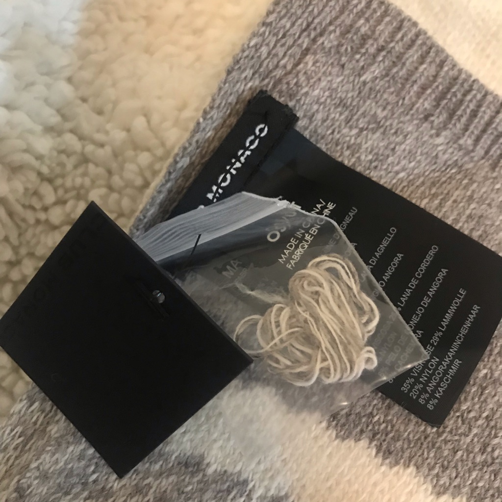 Brand New Club Monaco Wool Cashmere Scarf Large